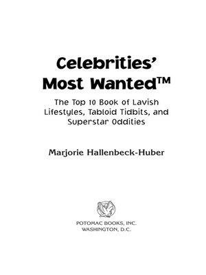 cover image of Celebrities' Most Wanted™